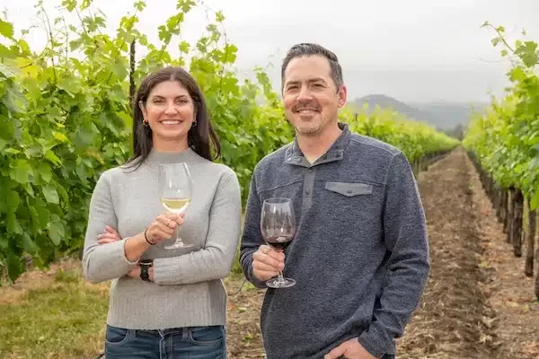 Winemakers Katie Madigan and Chris Louton