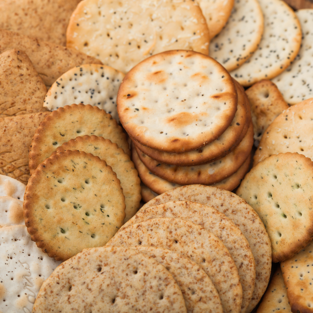 Charcuterie board crackers