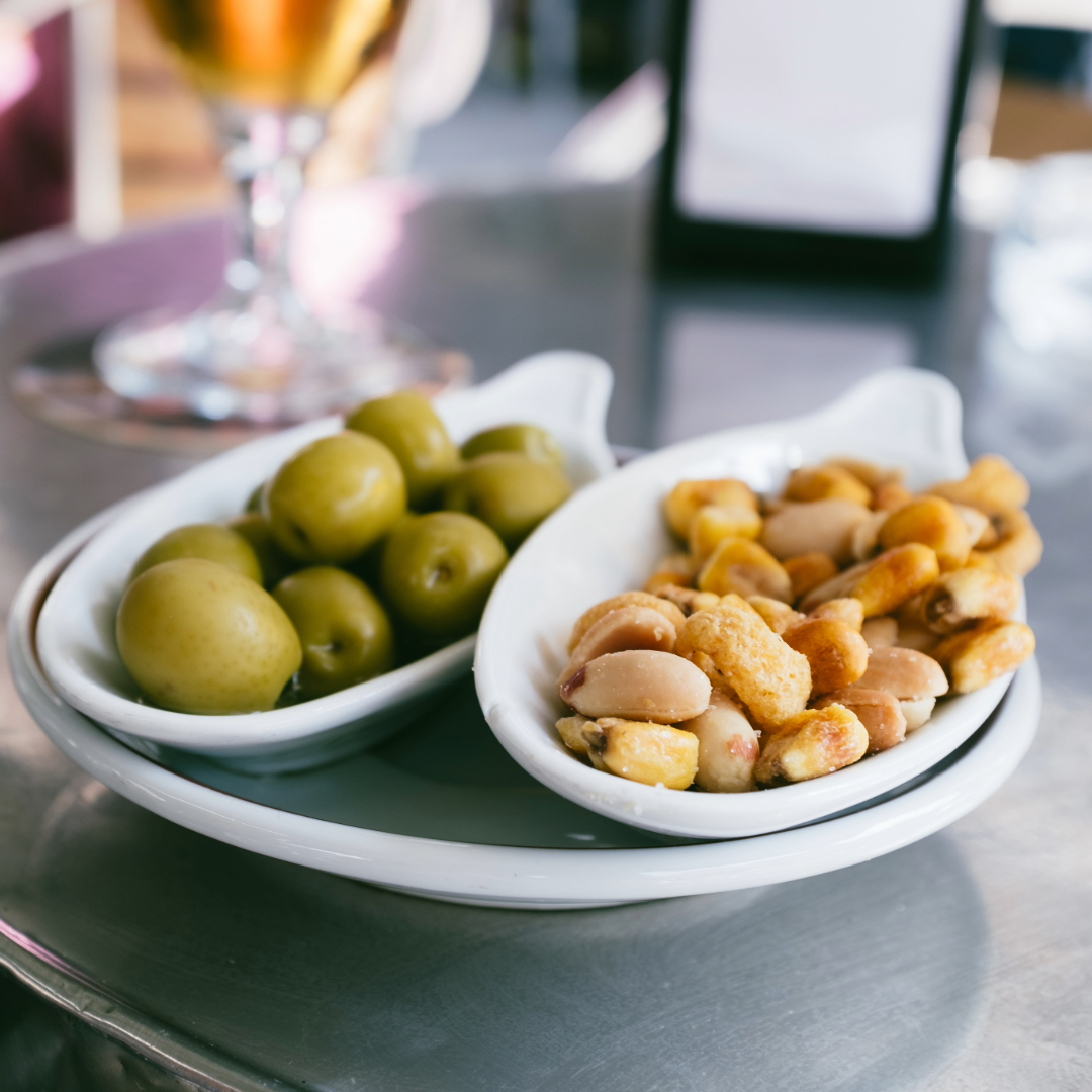 nuts and olives for Charcuterie boards