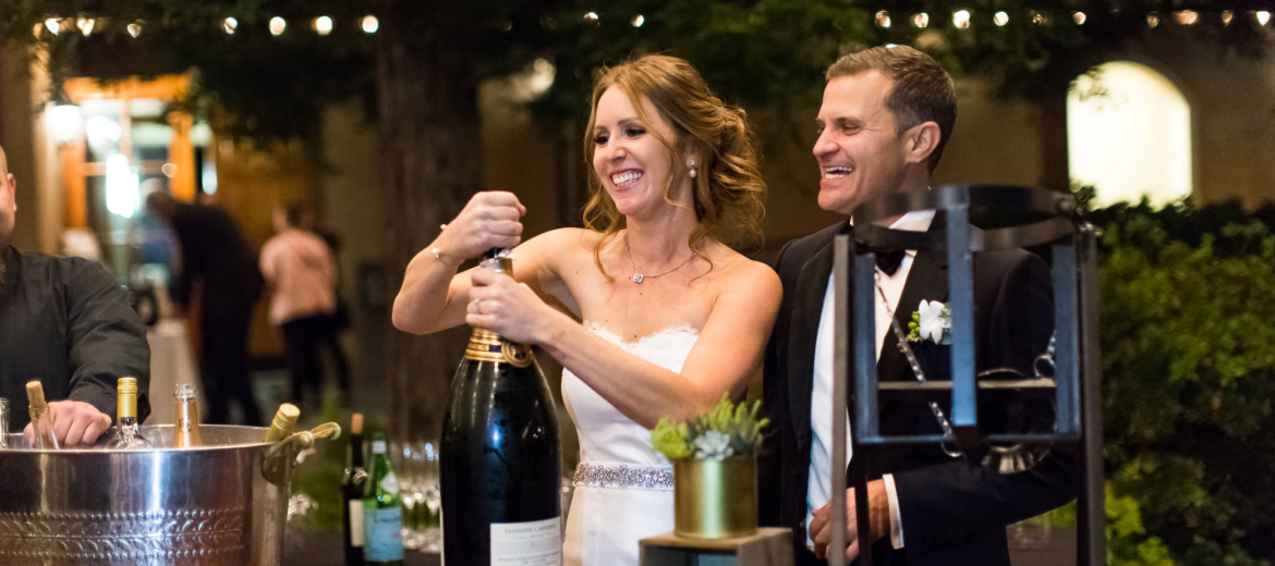 wedding wine station